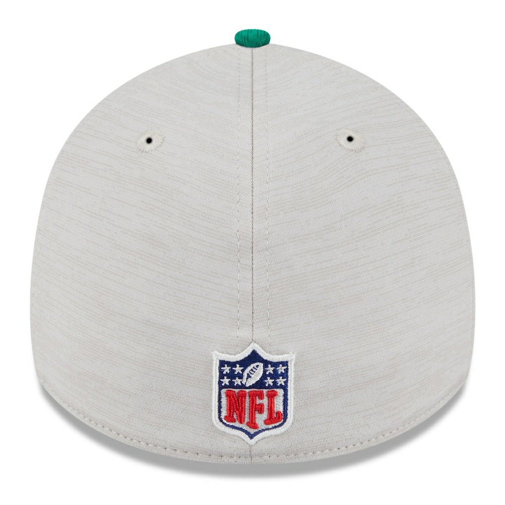 Philadelphia Eagles New Era 2024 Sideline Historic 39THIRTY Flex Hat - Stone/Midnight Green cheap