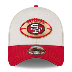 San Francisco 49ers New Era 2024 Sideline Historic 39THIRTY Flex Hat - Stone/Scarlet discount