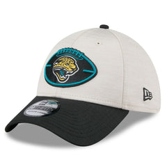 Jacksonville Jaguars New Era 2024 Sideline Historic 39THIRTY Flex Hat - Stone/Teal on sale