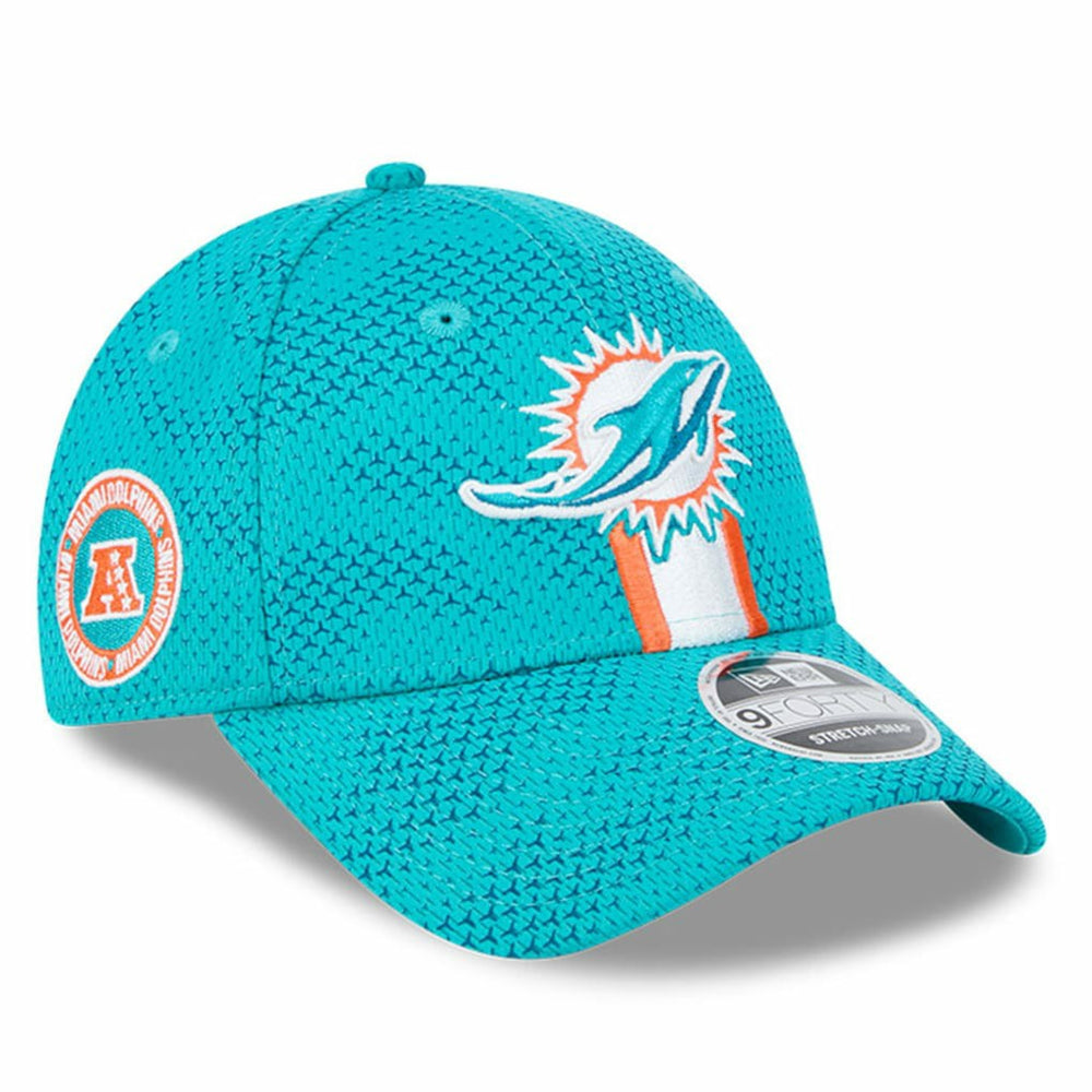 Miami Dolphins New Era 2024 Sideline 9FORTY Stretch-Snap Hat - Aqua online