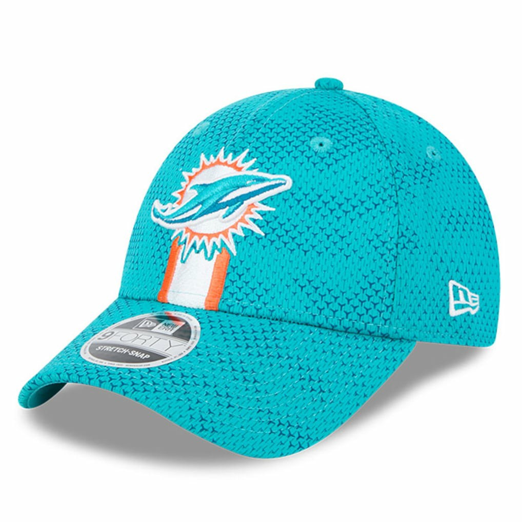 Miami Dolphins New Era 2024 Sideline 9FORTY Stretch-Snap Hat - Aqua online