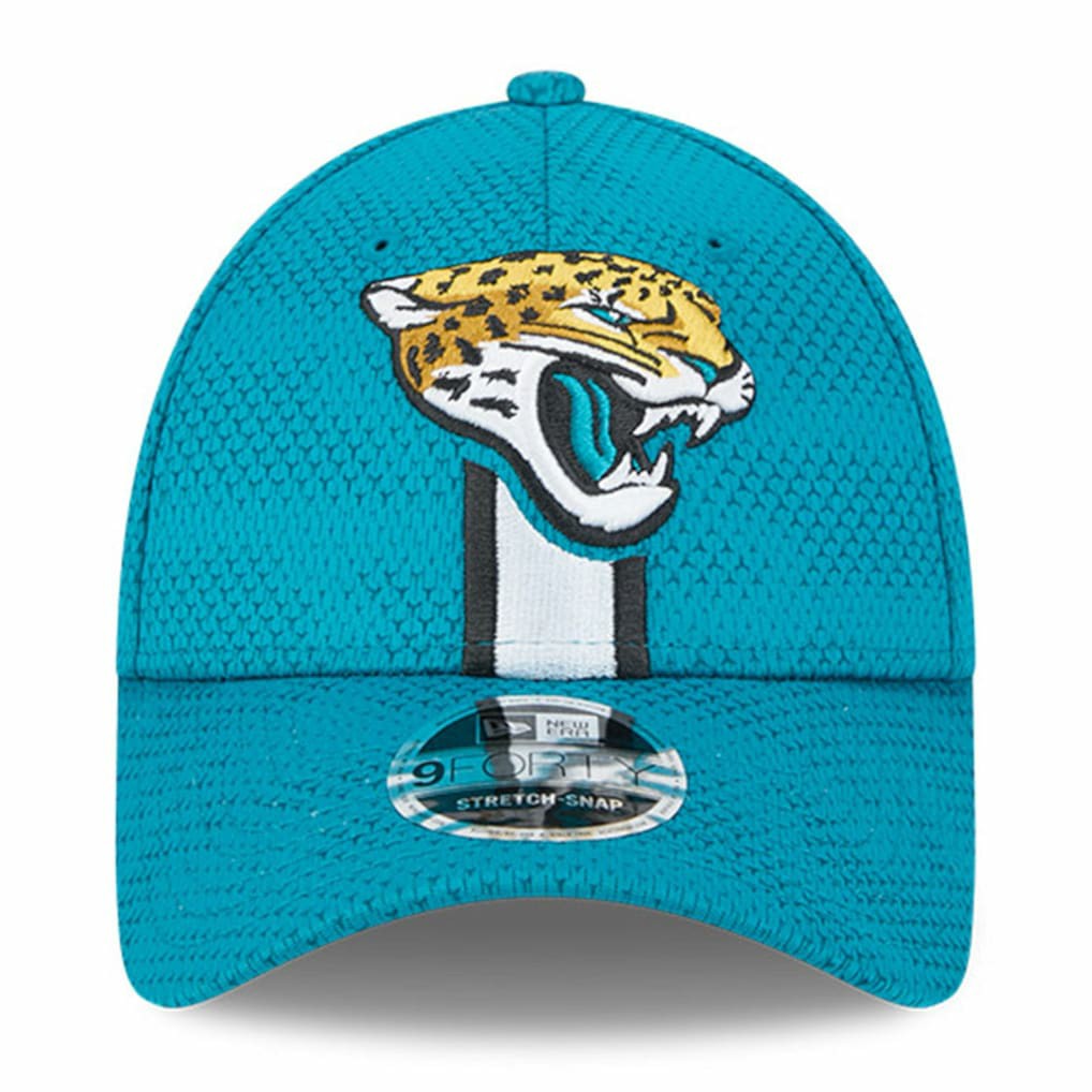 Jacksonville Jaguars New Era 2024 Sideline 9FORTY Stretch-Snap Hat - Teal cheap