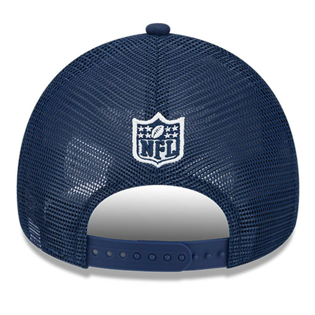 Dallas Cowboys New Era 2024 Sideline Historic 9FORTY A-Frame Trucker Adjustable Hat - Stone/Navy online