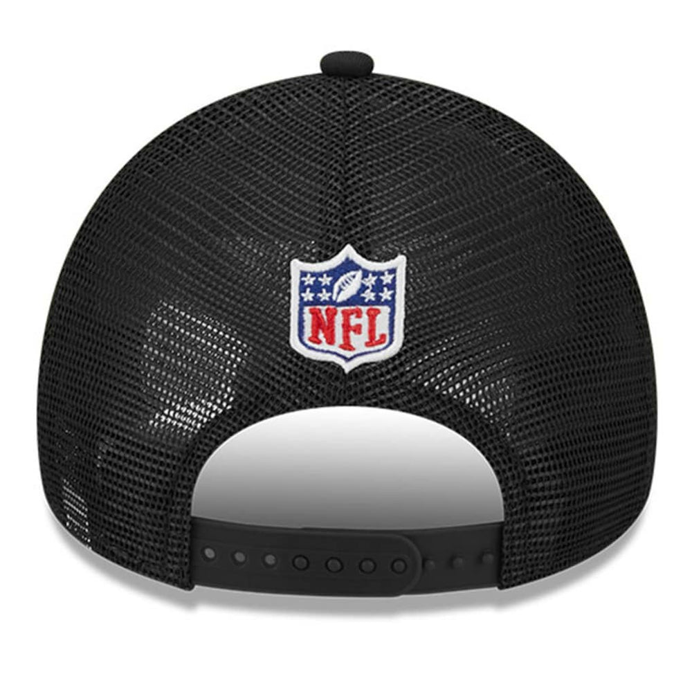 Philadelphia Eagles New Era 2024 Sideline Historic 9FORTY A-Frame Trucker Adjustable Hat - Stone/Black sale