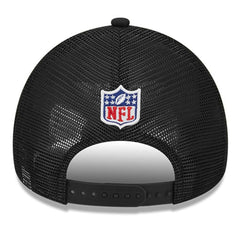 Philadelphia Eagles New Era 2024 Sideline Historic 9FORTY A-Frame Trucker Adjustable Hat - Stone/Black sale