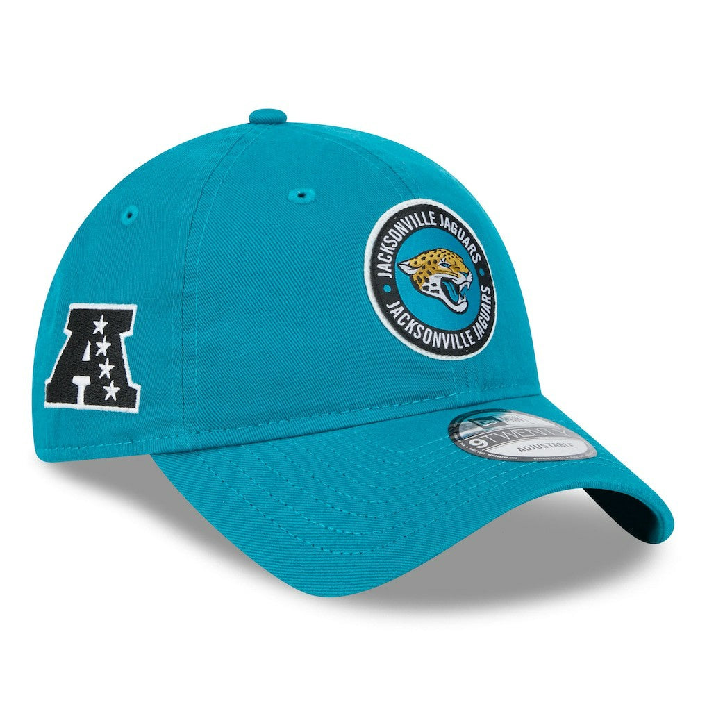 Jacksonville Jaguars New Era 2024 Sideline 9TWENTY Adjustable Hat - Teal on sale
