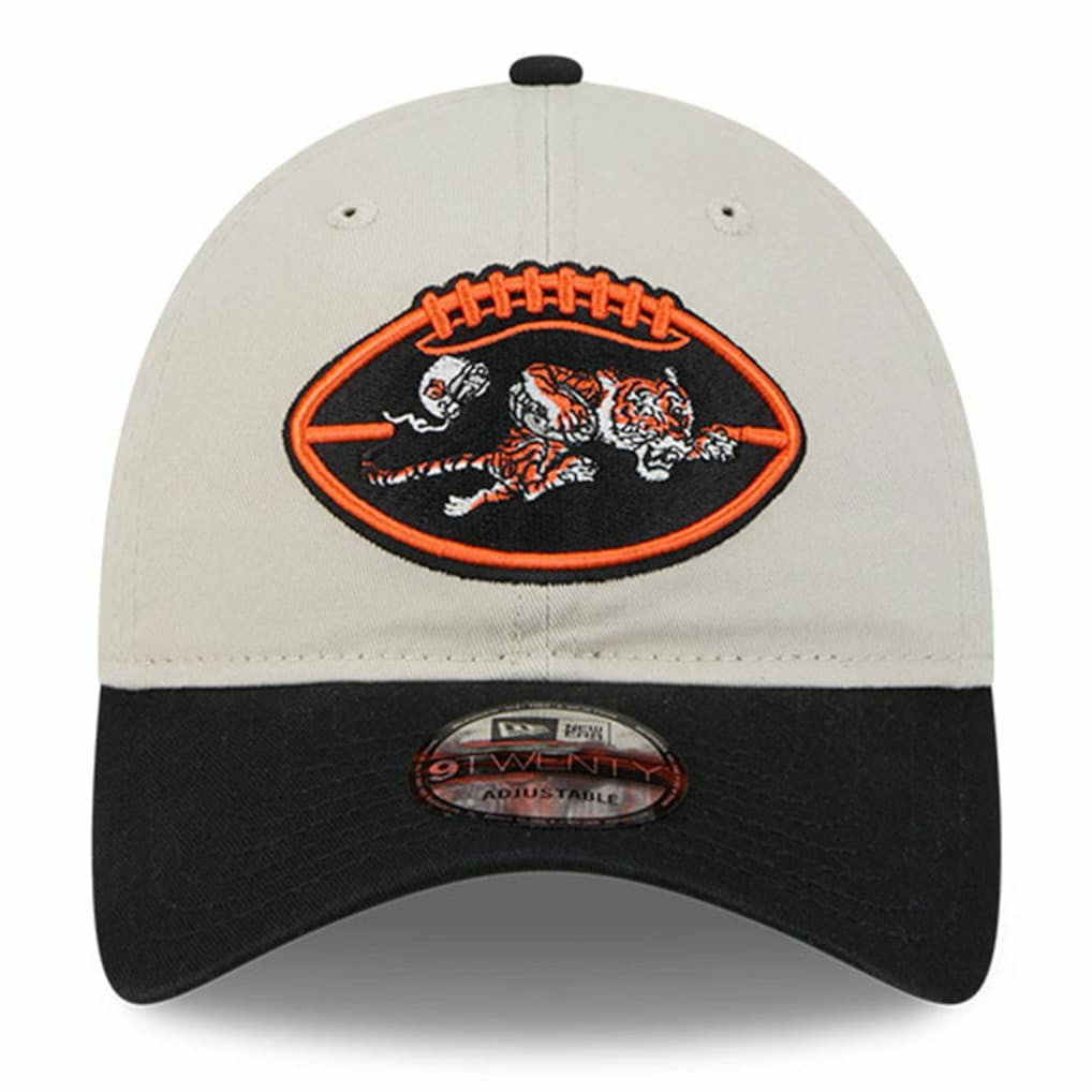 Cincinnati Bengals New Era 2024 Sideline Historic 9TWENTY Adjustable Hat - Stone/Black sale
