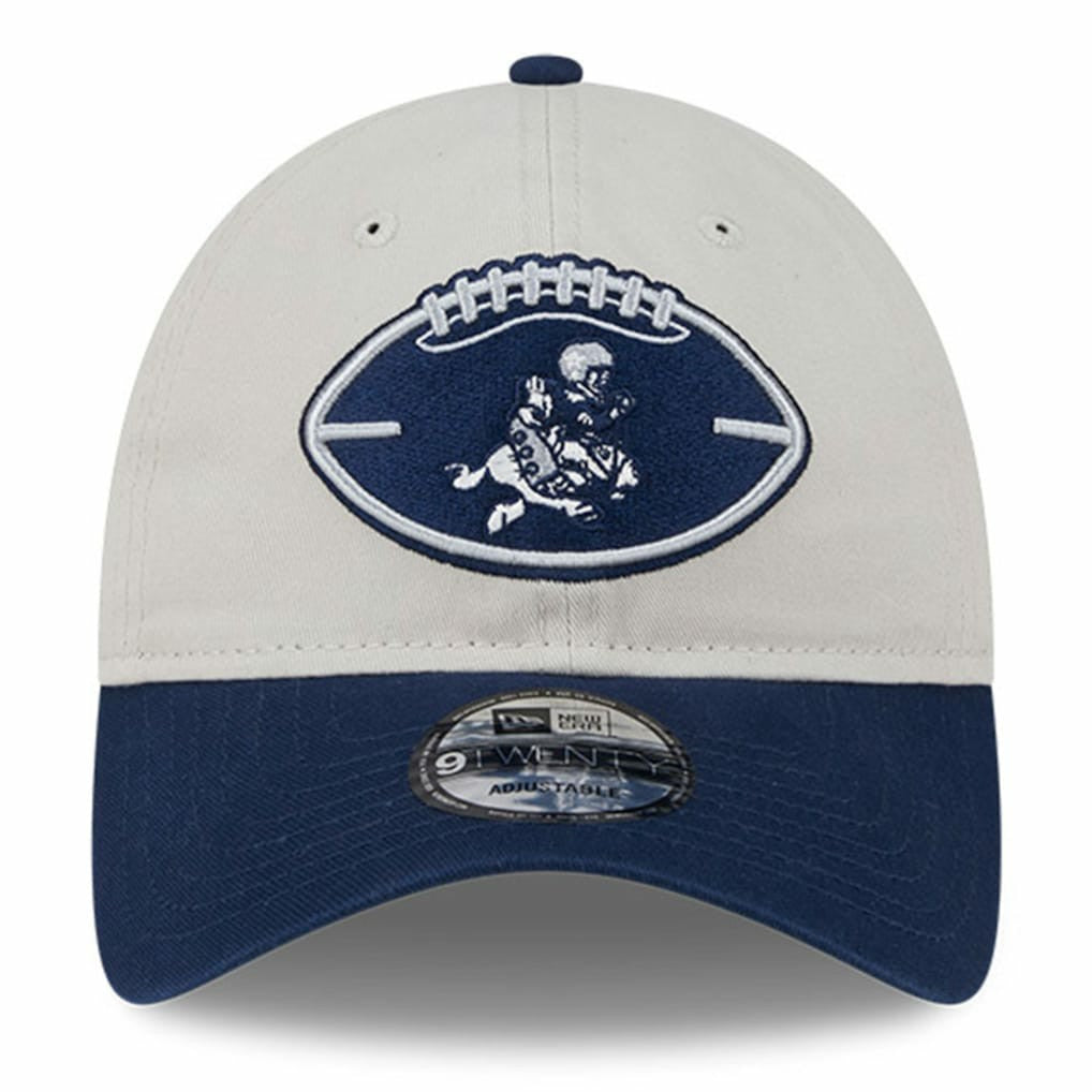 Dallas Cowboys New Era 2024 Sideline Historic 9TWENTY Adjustable Hat - Stone/Navy sale
