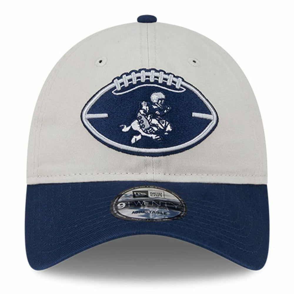 Dallas Cowboys New Era 2024 Sideline Historic 9TWENTY Adjustable Hat - Stone/Navy sale