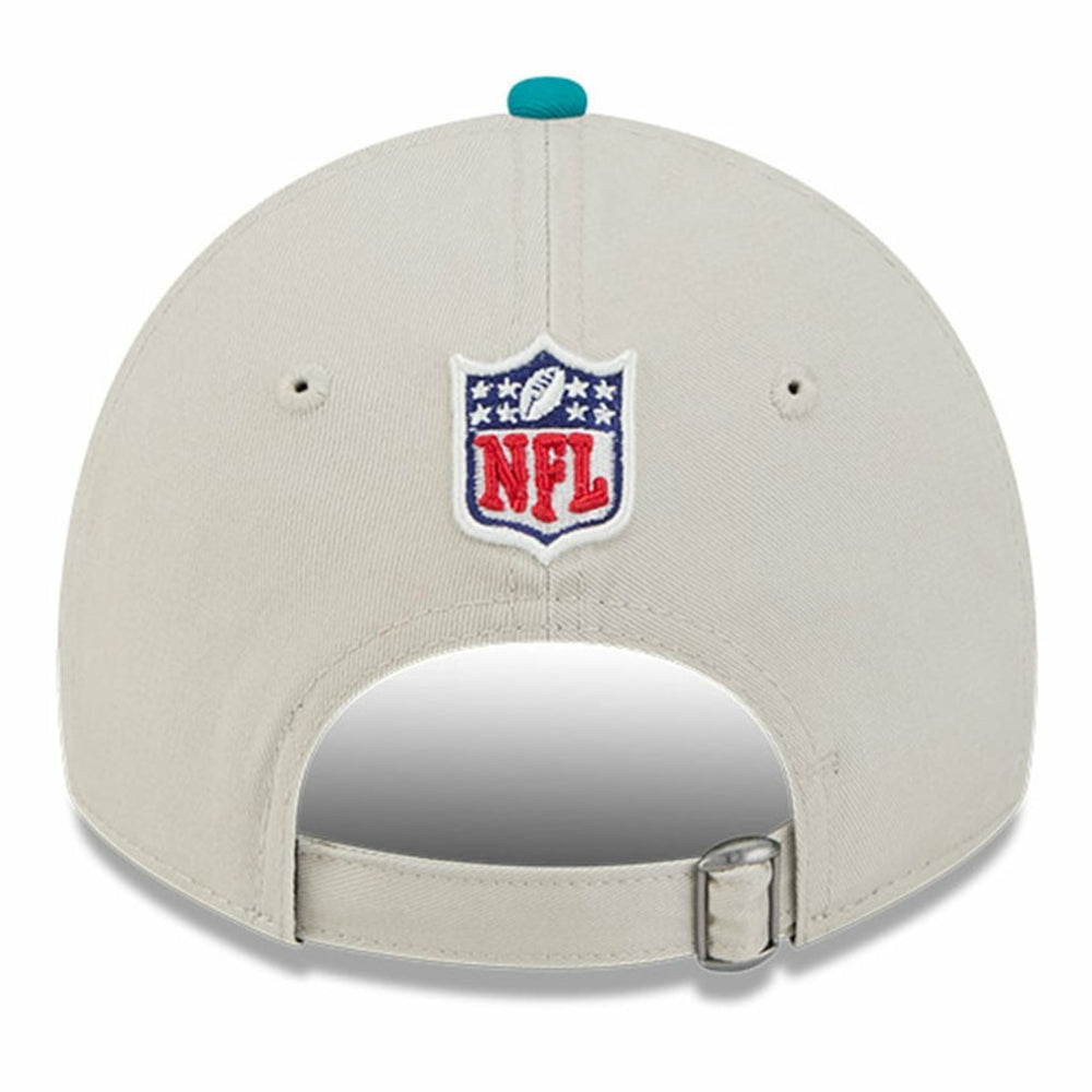 Miami Dolphins New Era 2024 Sideline Historic 9TWENTY Adjustable Hat - Stone/Aqua discount