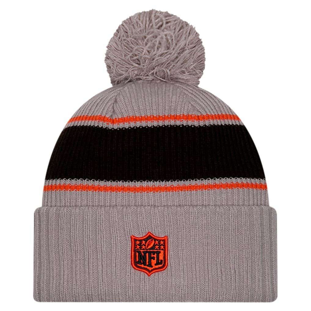 Cincinnati Bengals New Era 2024 Sideline Sport Cuffed Knit Hat with Pom - Gray online