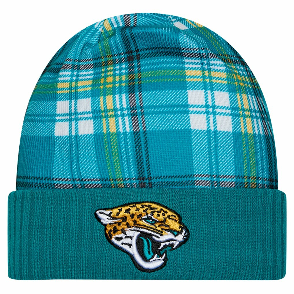 Jacksonville Jaguars New Era Sideline Statement Cuffed Knit Hat - Teal sale
