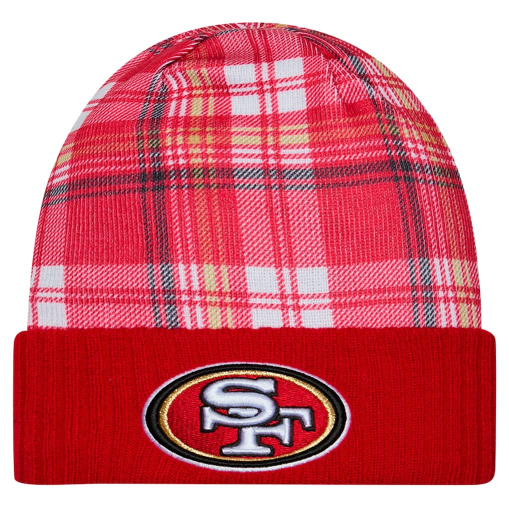 San Francisco 49ers New Era Sideline Statement Cuffed Knit Hat - Scarlet on sale