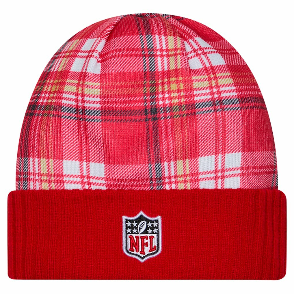 San Francisco 49ers New Era Sideline Statement Cuffed Knit Hat - Scarlet on sale