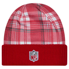 Tampa Bay Buccaneers New Era Sideline Statement Cuffed Knit Hat - Red on sale