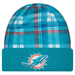 Miami Dolphins New Era Sideline Statement Cuffed Knit Hat - Aqua sale