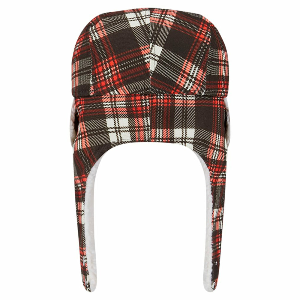 Cleveland Browns New Era Sideline Plaid Sherpa Trapper Hat - Brown for sale