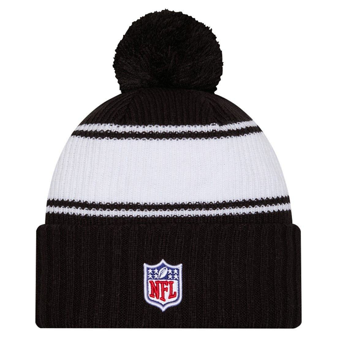 New York Jets New Era Youth 2024/25 Sideline Cuffed Knit Hat with Pom - Black sale