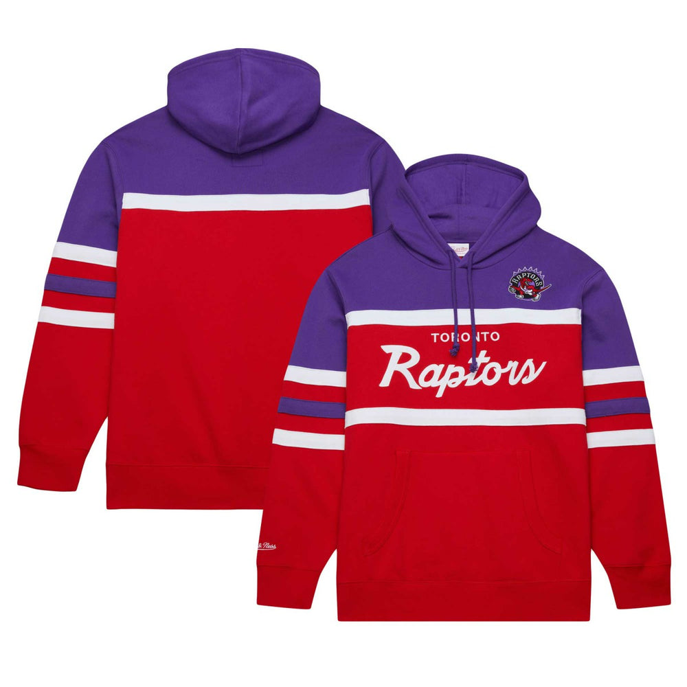 Toronto Raptors Head Coach Pullover Hoodie - Red/Purple | Mitchell & Ness for sale