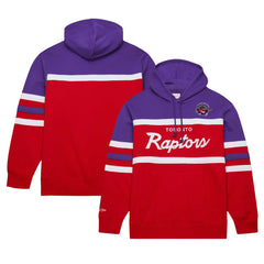 Toronto Raptors Head Coach Pullover Hoodie - Red/Purple | Mitchell & Ness for sale