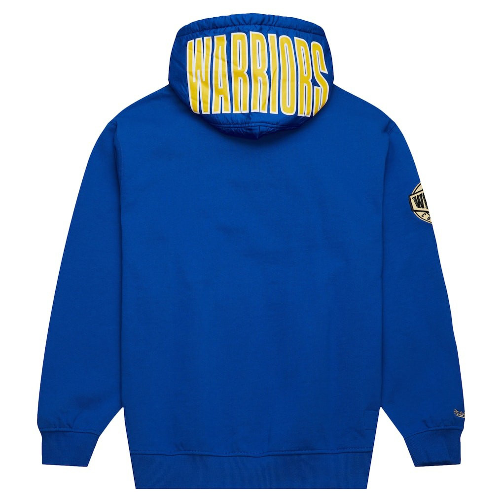 Golden State Warriors Team OG 2.0 Vintage Logo Fleece Pullover Hoodie sale - Royal | Mitchell & Ness outlet