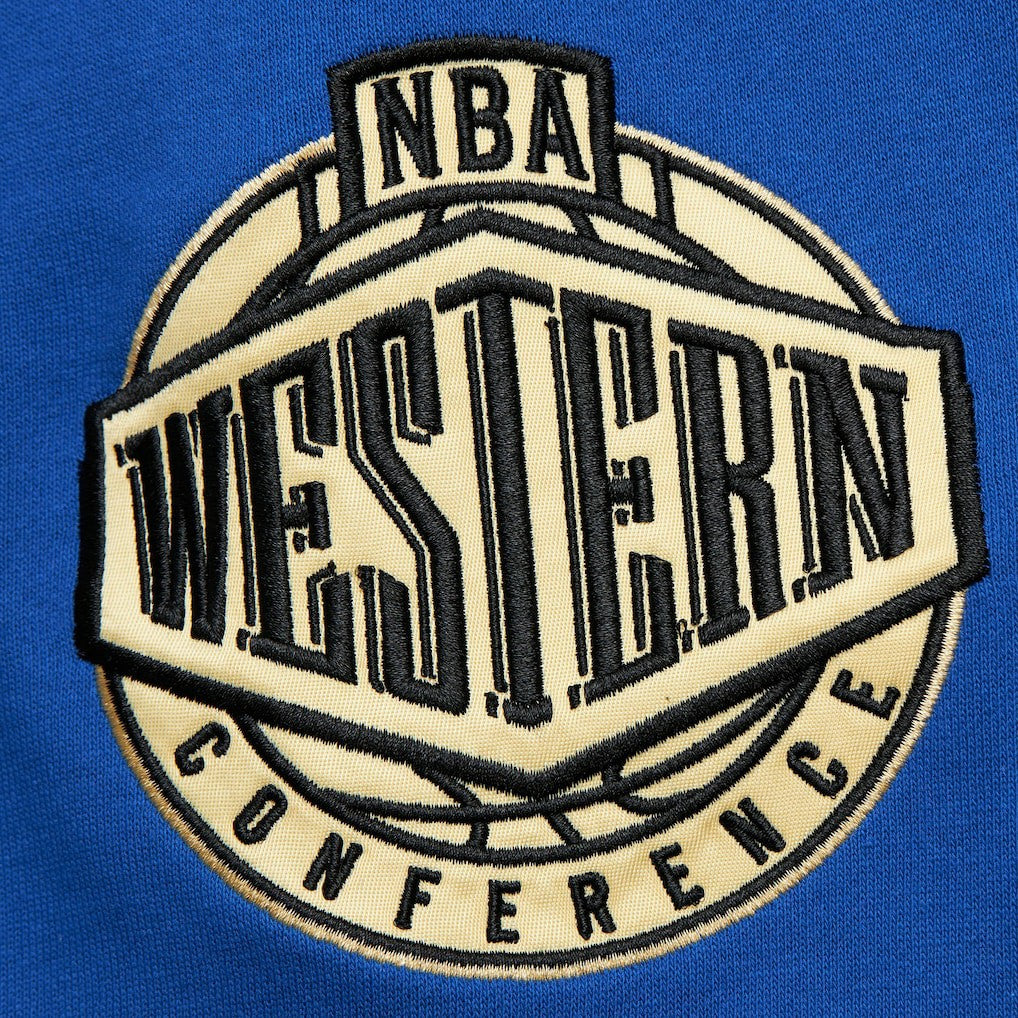 Golden State Warriors Team OG 2.0 Vintage Logo Fleece Pullover Hoodie sale - Royal | Mitchell & Ness outlet