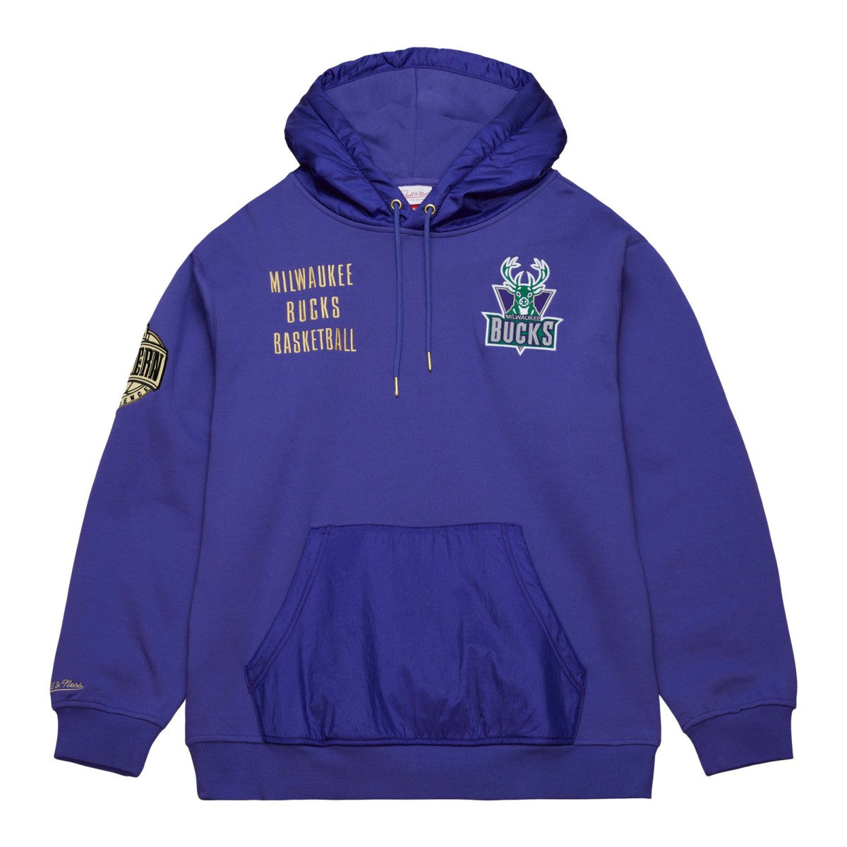 Milwaukee Bucks Team OG 2.0 Vintage Logo Fleece Pullover Hoodie - Purple | Mitchell & Ness for sale