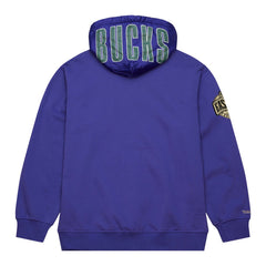 Milwaukee Bucks Team OG 2.0 Vintage Logo Fleece Pullover Hoodie - Purple | Mitchell & Ness for sale