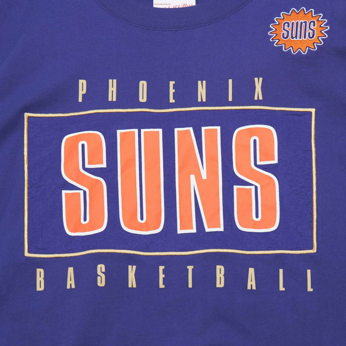 Phoenix Suns Hardwood Classics Team OG 2.0 Premium Vintage Logo T-Shirt - Purple | Mitchell & Ness on sale