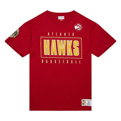 Atlanta Hawks Hardwood Classics Team OG 2.0 Premium Vintage Logo T-Shirt - Red | Mitchell & Ness outlet