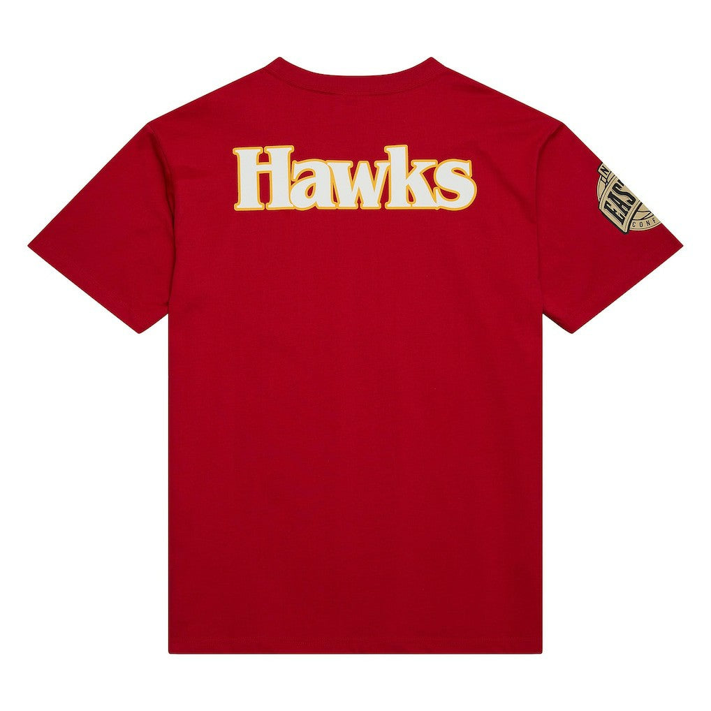 Atlanta Hawks Hardwood Classics Team OG 2.0 Premium Vintage Logo T-Shirt - Red | Mitchell & Ness outlet