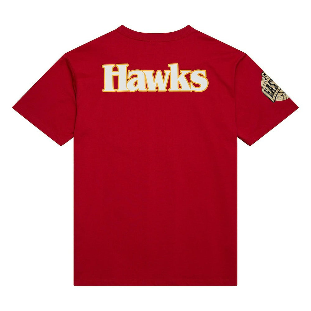 Atlanta Hawks Hardwood Classics Team OG 2.0 Premium Vintage Logo T-Shirt - Red | Mitchell & Ness outlet