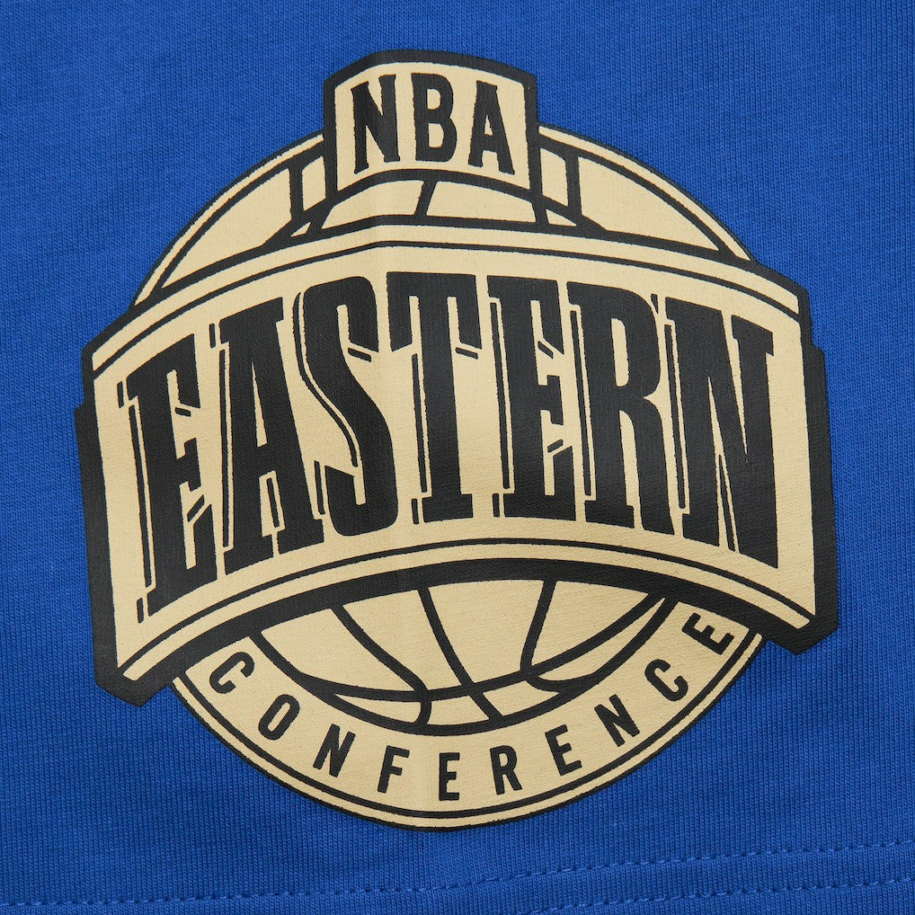Golden State Warriors Hardwood Classics Team OG 2.0 Premium Vintage Logo T-Shirt sale - Royal | Mitchell & Ness for sale