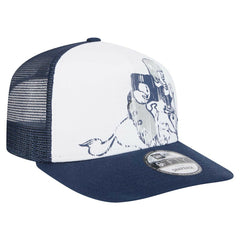 New Era Dallas Cowboys Distressed 9FIFTY A-Frame Snapback Hat - White/Navy for sale