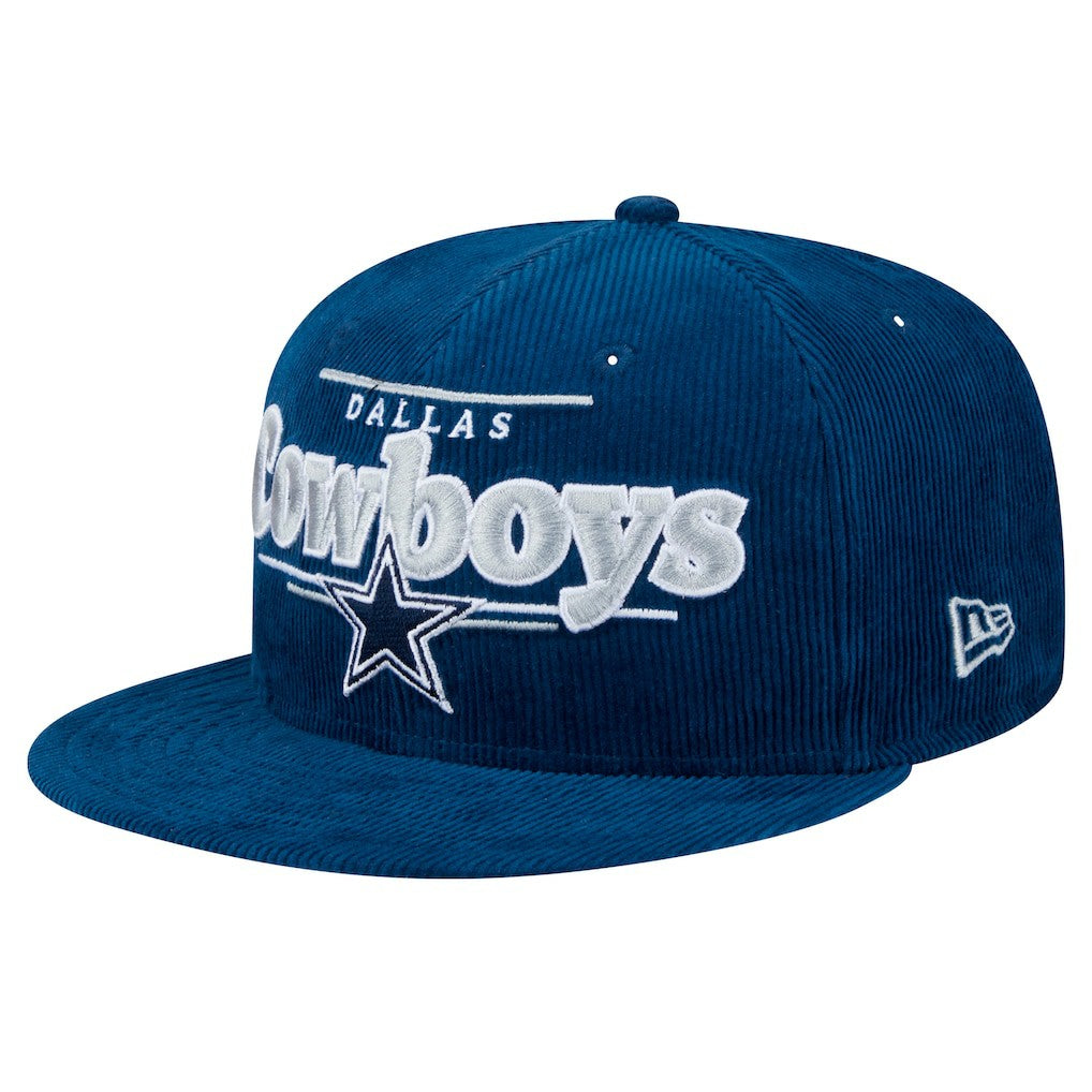Dallas Cowboys New Era Display Corduroy 9FIFTY Snapback Hat - Navy for sale