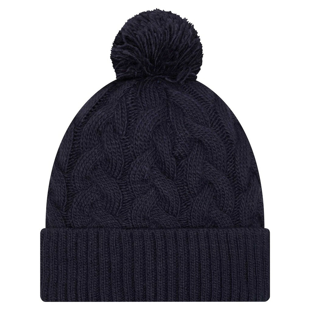 Dallas Cowboys New Era Women's Cable Knit Hat with Pom - Navy on sale