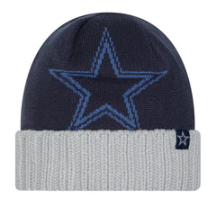 Dallas Cowboys New Era Oversize Cuffed Knit Hat - Navy/Gray online