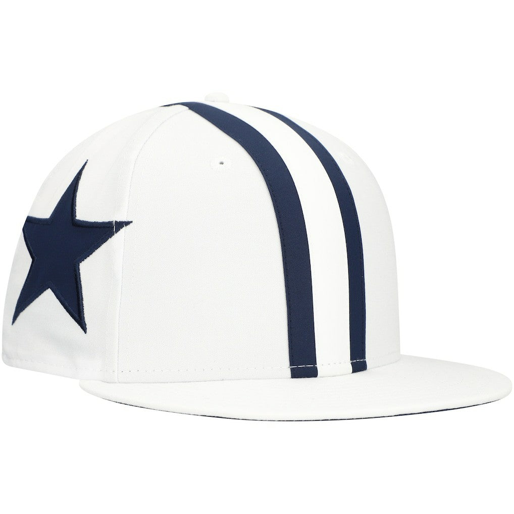 Dallas Cowboys New Era Helmet 9FIFTY Snapback Hat - White sale