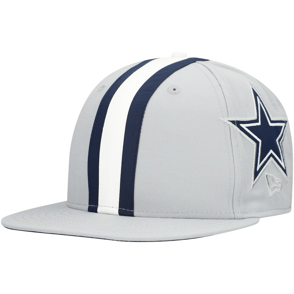 Dallas Cowboys New Era Helmet 9FIFTY Snapback Hat - Gray for sale