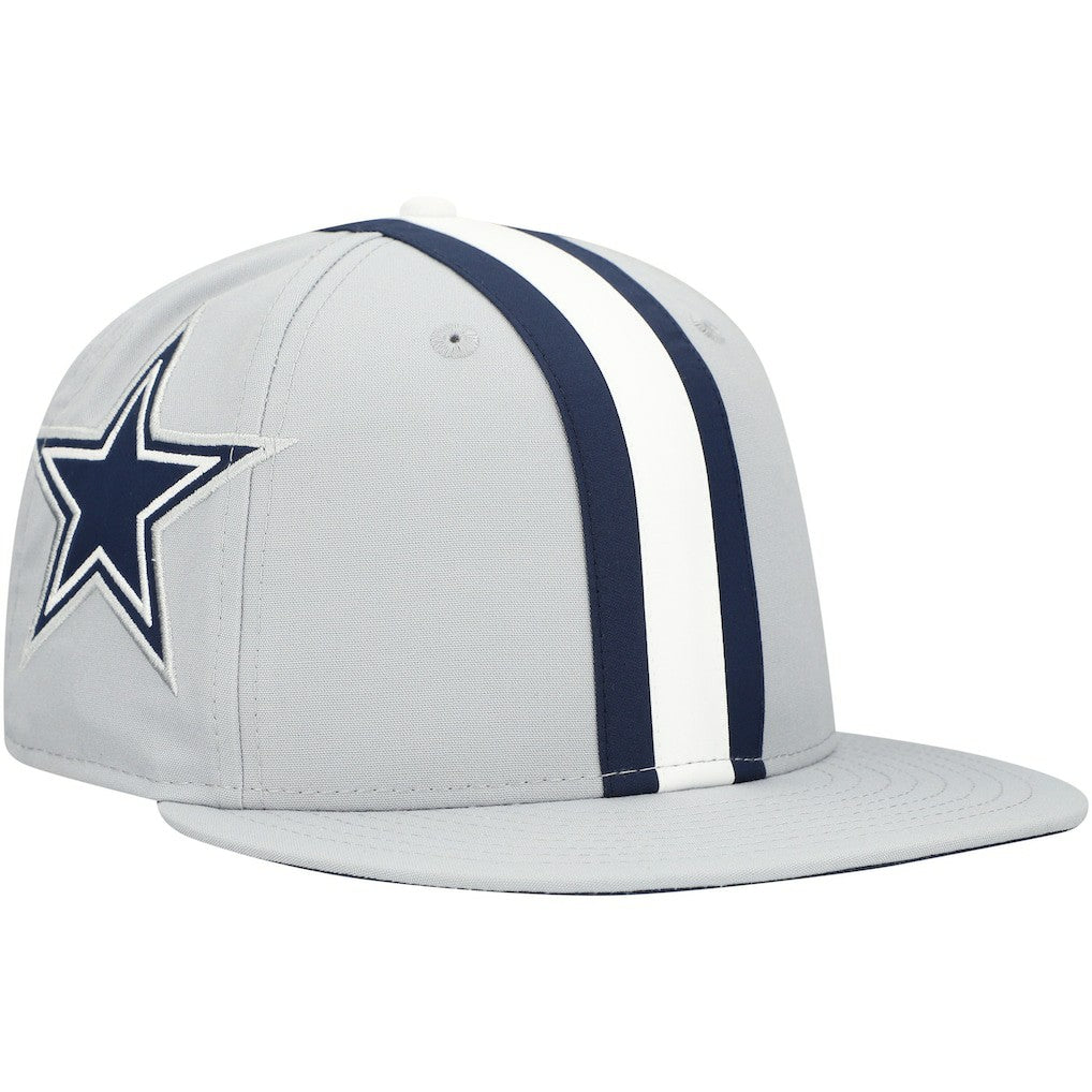 Dallas Cowboys New Era Helmet 9FIFTY Snapback Hat - Gray for sale