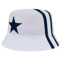Dallas Cowboys New Era Helmet Bucket Hat - White sale