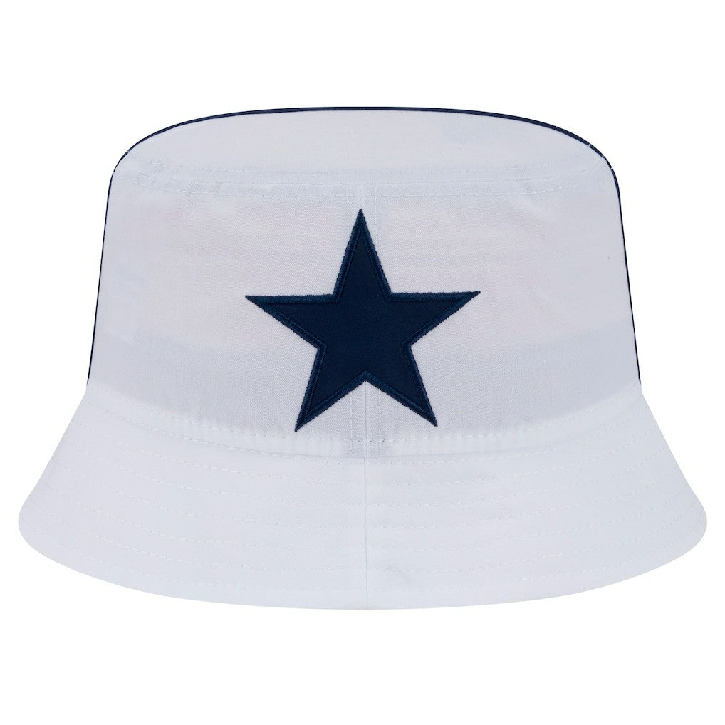Dallas Cowboys New Era Helmet Bucket Hat - White sale