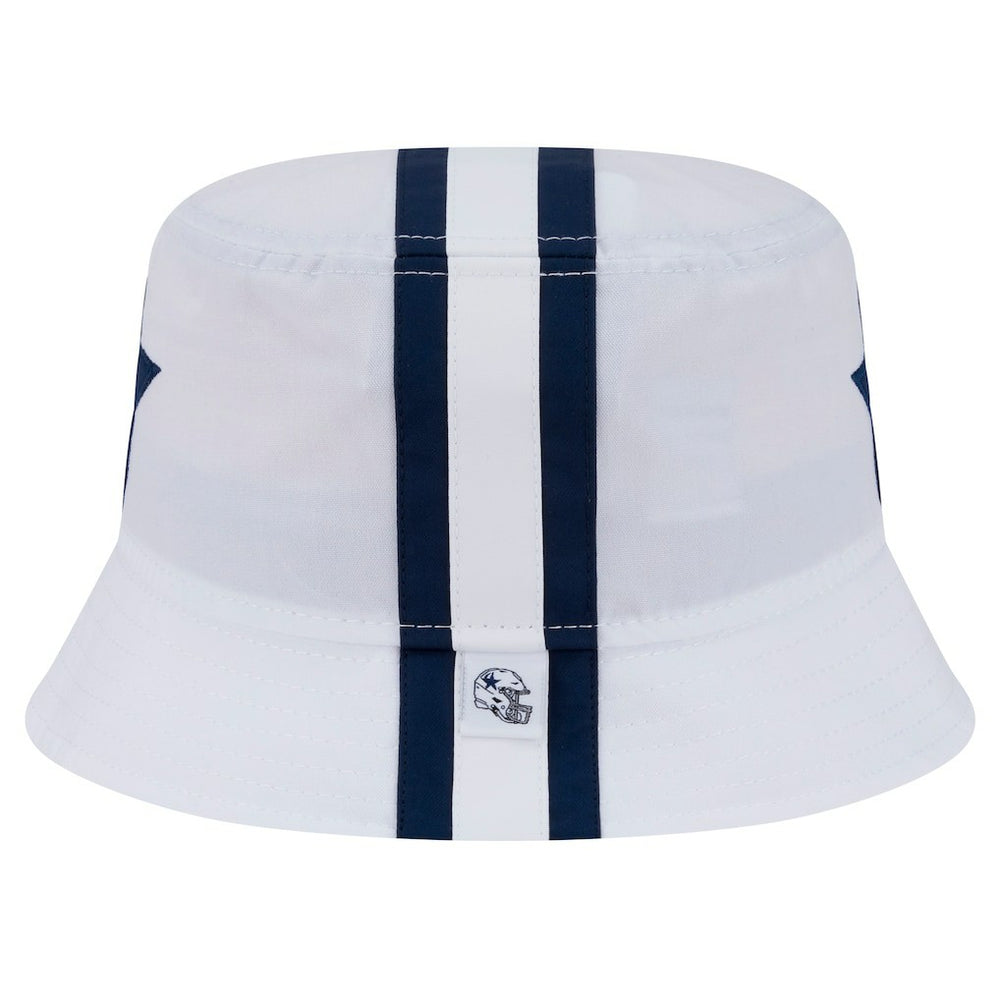 Dallas Cowboys New Era Helmet Bucket Hat - White sale