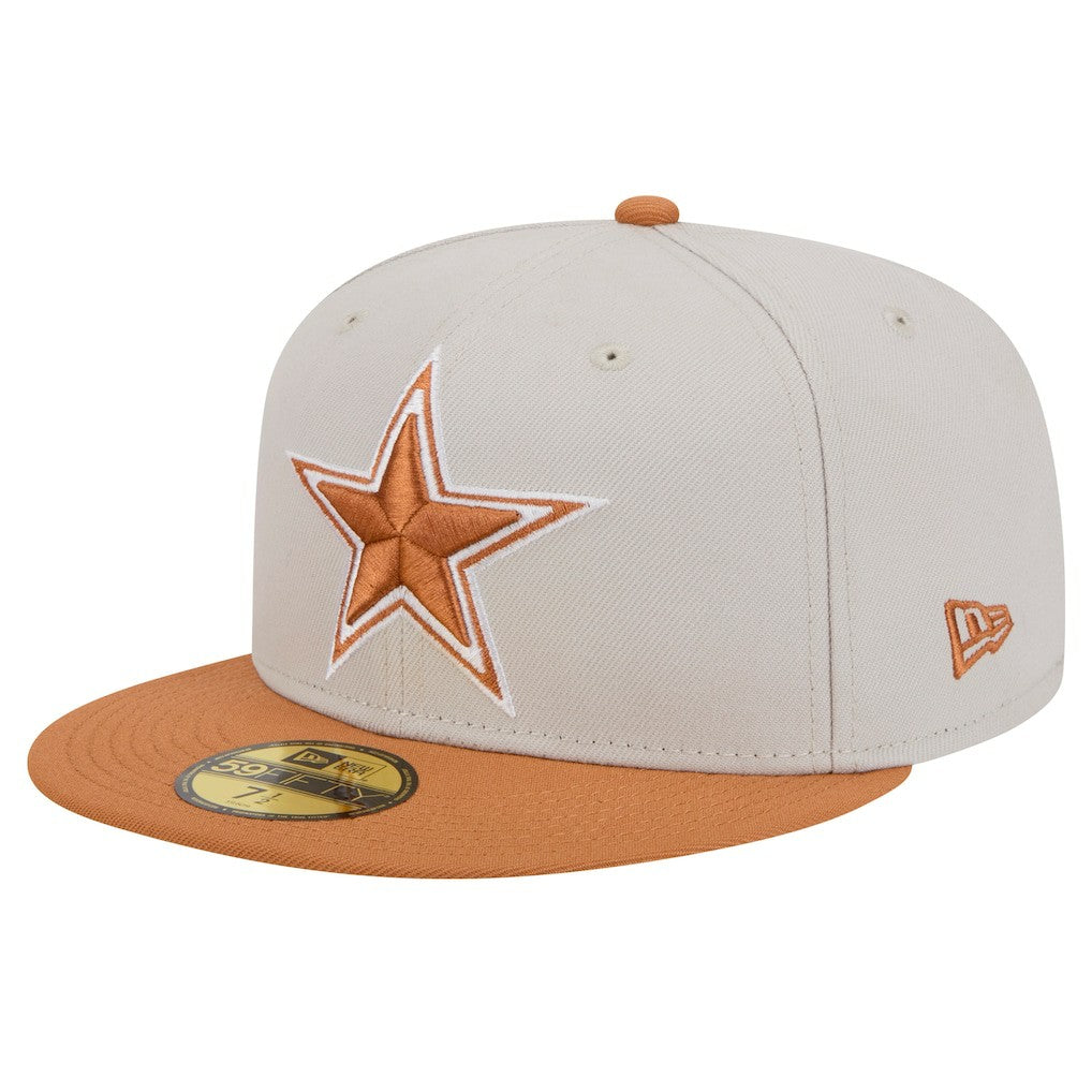 Dallas Cowboys New Era Two-Tone Color Pack 59FIFTY Fitted Hat - Stone/Brown online