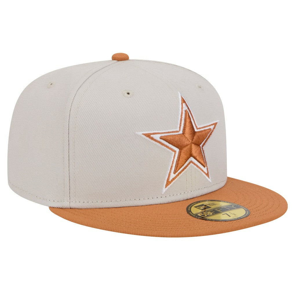 Dallas Cowboys New Era Two-Tone Color Pack 59FIFTY Fitted Hat - Stone/Brown online