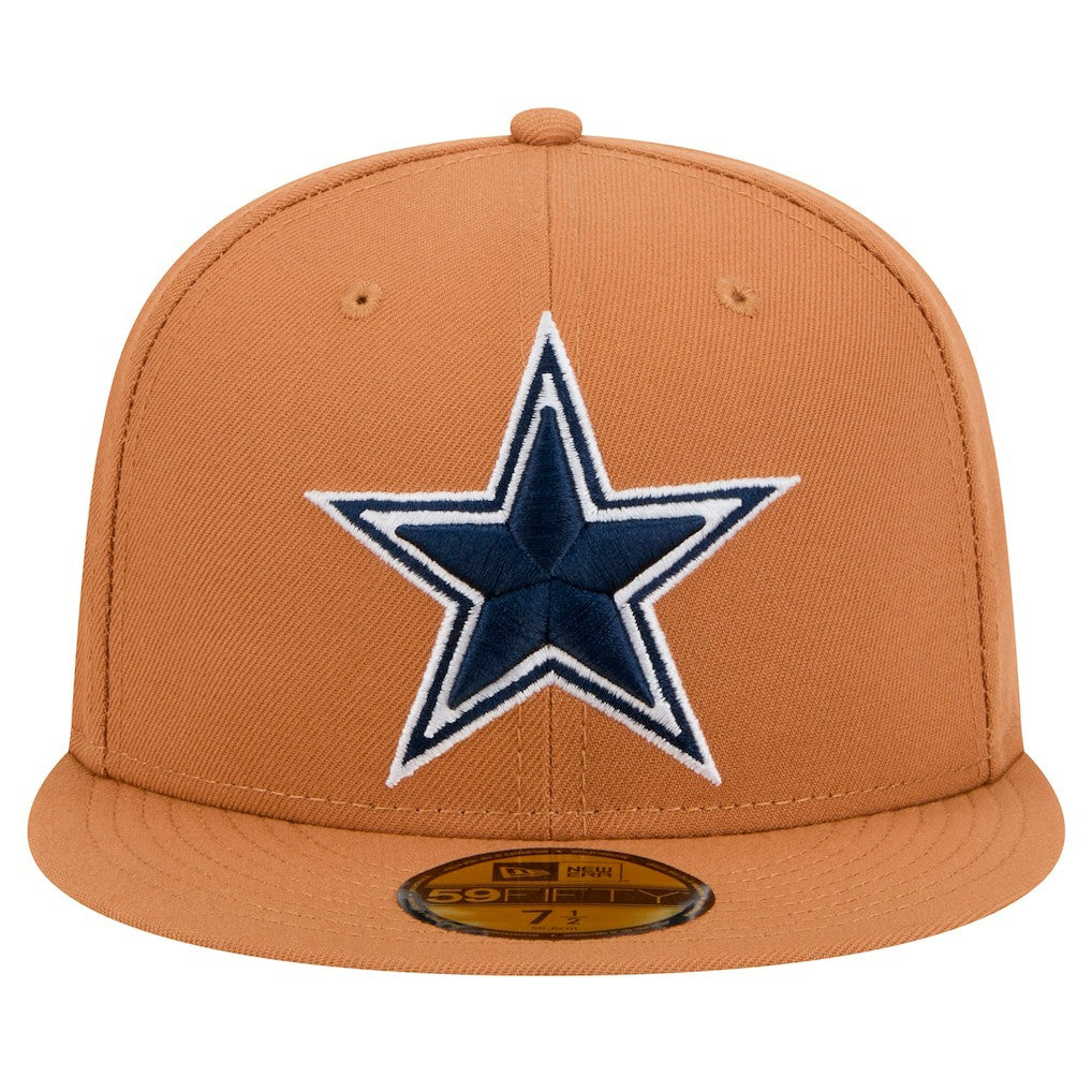 Dallas Cowboys New Era Color Pack Side Patch 59FIFTY Fitted Hat - Brown for sale