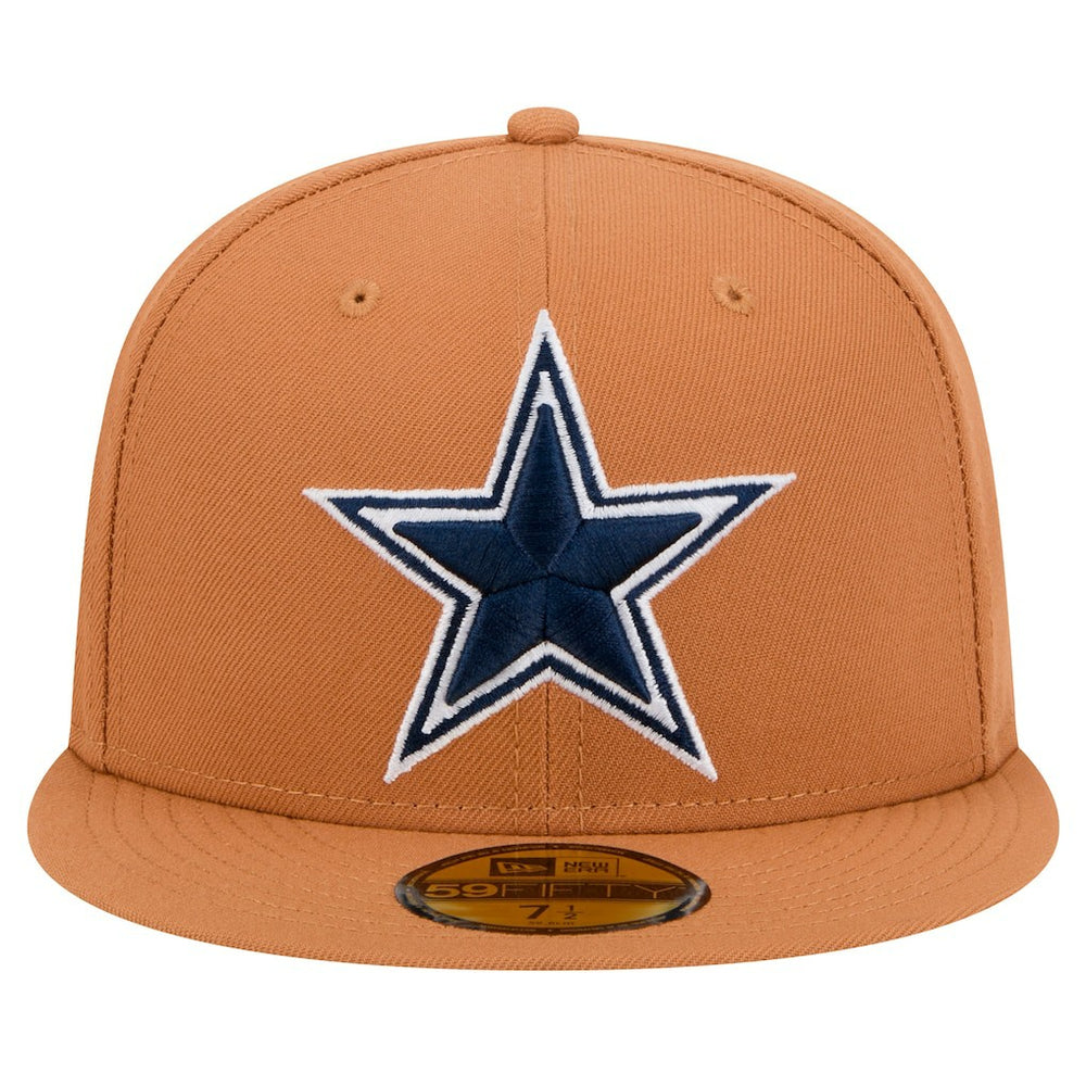 Dallas Cowboys New Era Color Pack Side Patch 59FIFTY Fitted Hat - Brown for sale