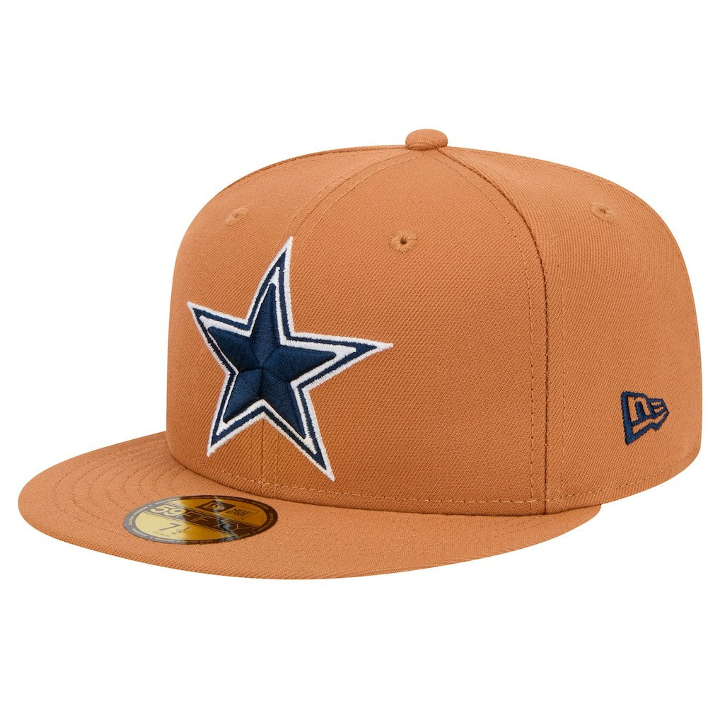 Dallas Cowboys New Era Color Pack Side Patch 59FIFTY Fitted Hat - Brown for sale