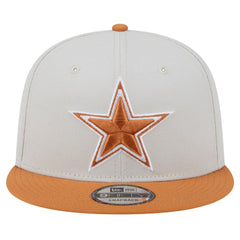 Dallas Cowboys New Era Two-Tone Color Pack 9FIFTY Snapback Hat - Stone/Brown for sale