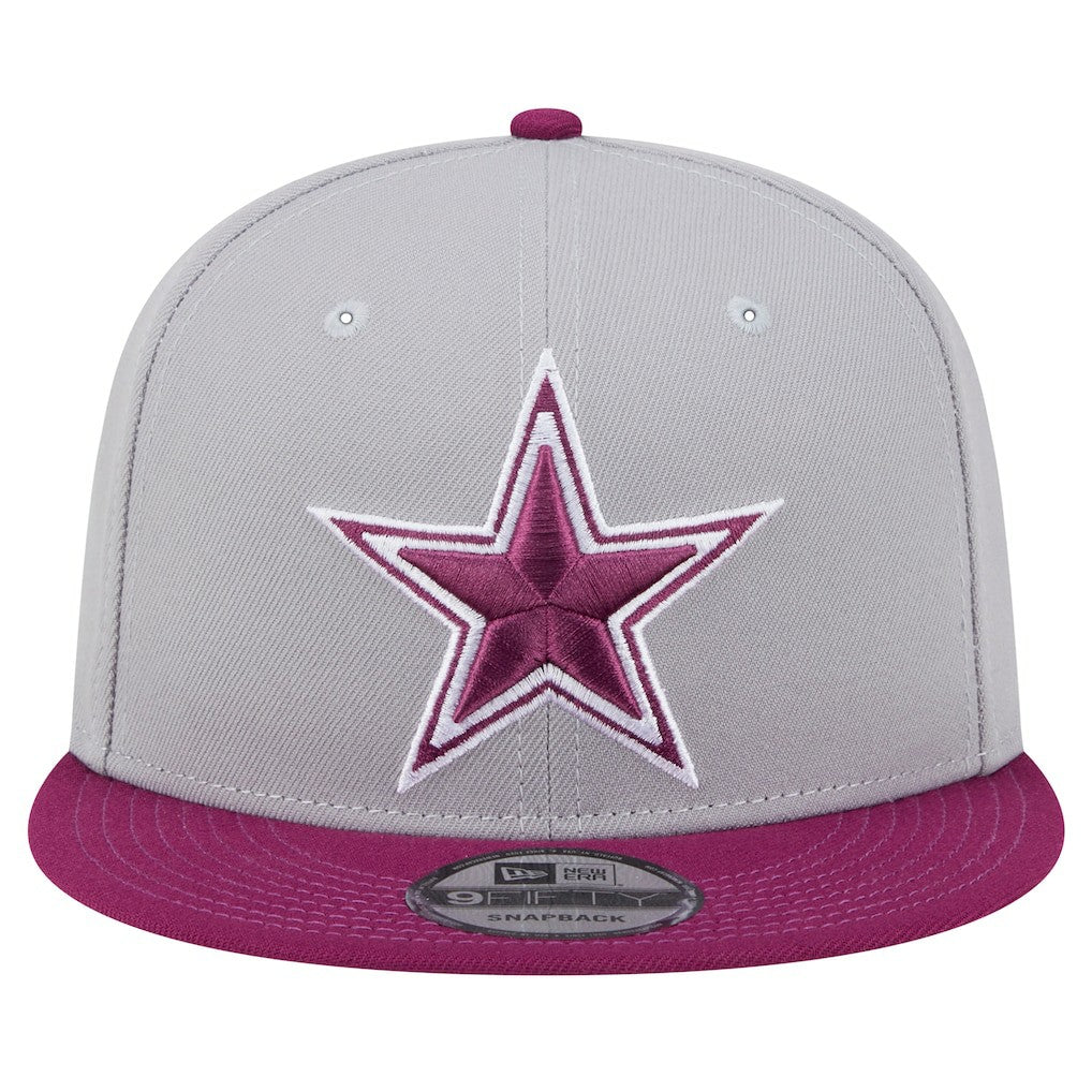 Dallas Cowboys New Era Two-Tone Color Pack 9FIFTY Snapback Hat - Gray for sale